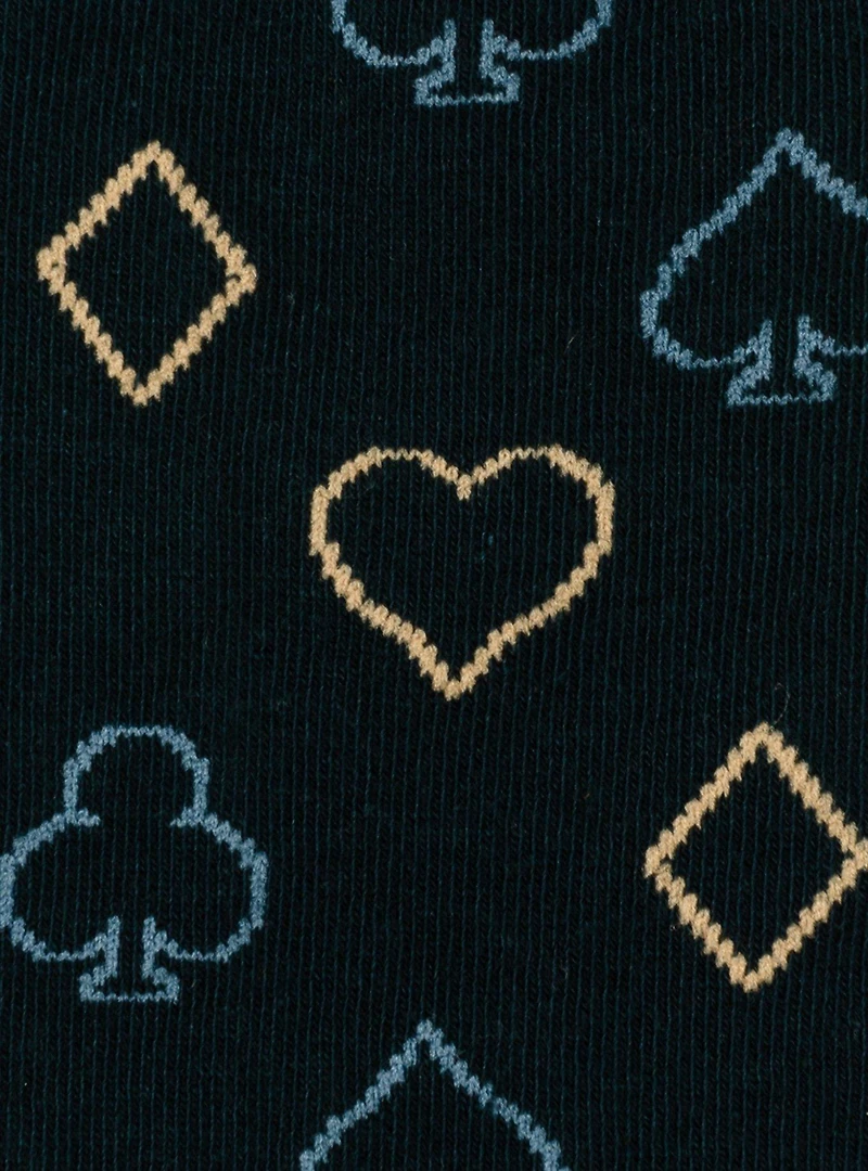 Card Suits Casino Blue Men's Socks