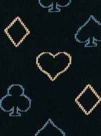 Card Suits Casino Blue Men's Socks
