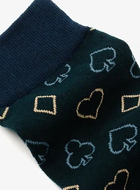 Card Suits Casino Blue Men's Socks