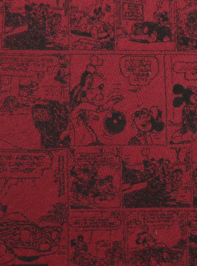 Disney Mickey Mouse Comic Red Silk Tie