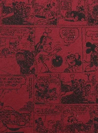 Disney Mickey Mouse Comic Red Silk Tie