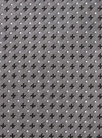 Gray Cross Dot Silk Tie