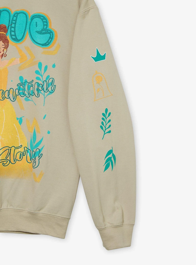 Disney Beauty and the Beast Belle Portrait Women's Crewneck