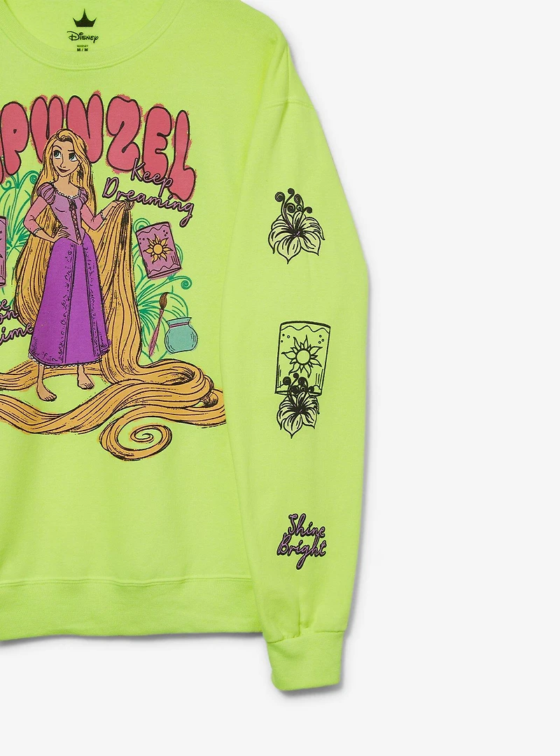 Disney Tangled Rapunzel Lantern Icons Women's Crewneck