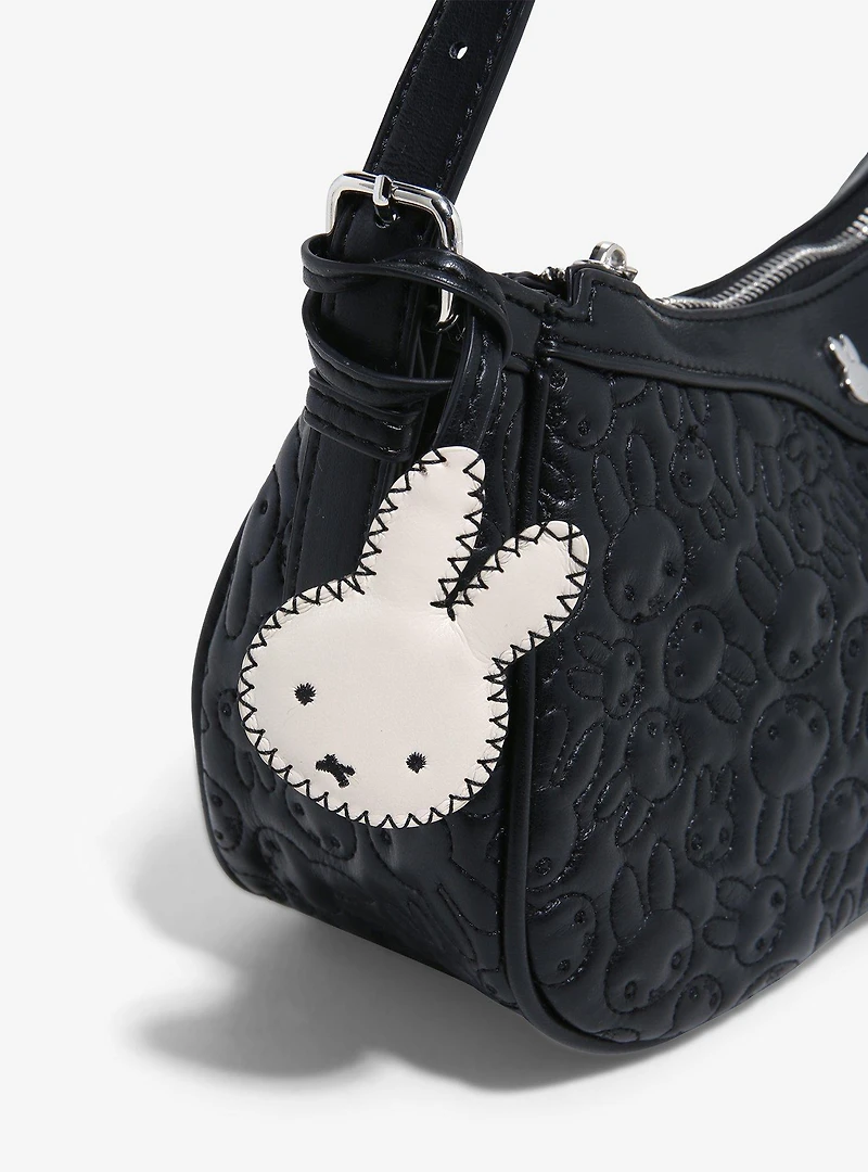 Miffy Black Quilted Shoulder Purse — BoxLunch Exclusive