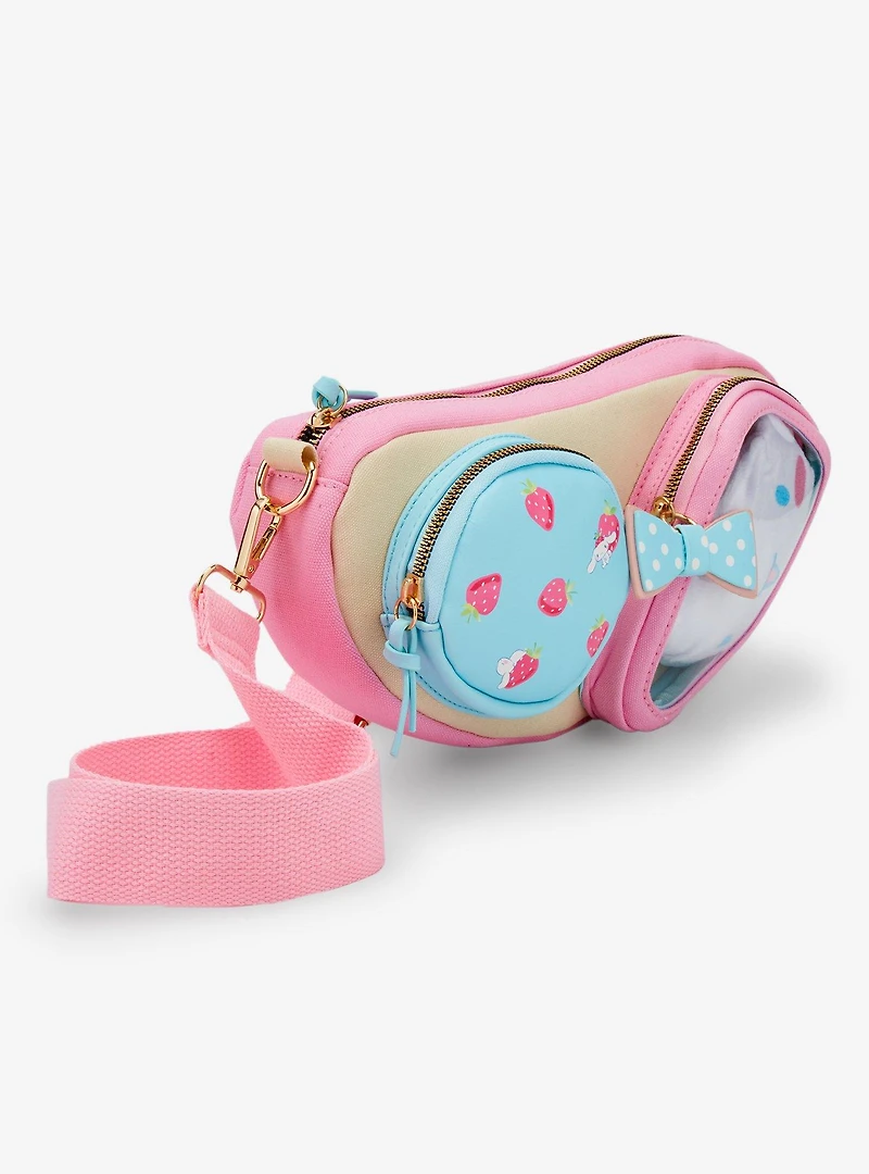 Sanrio Cinnamoroll Strawberries Multi-Pocket Convertible Crossbody Bag - BoxLunch Exclusive