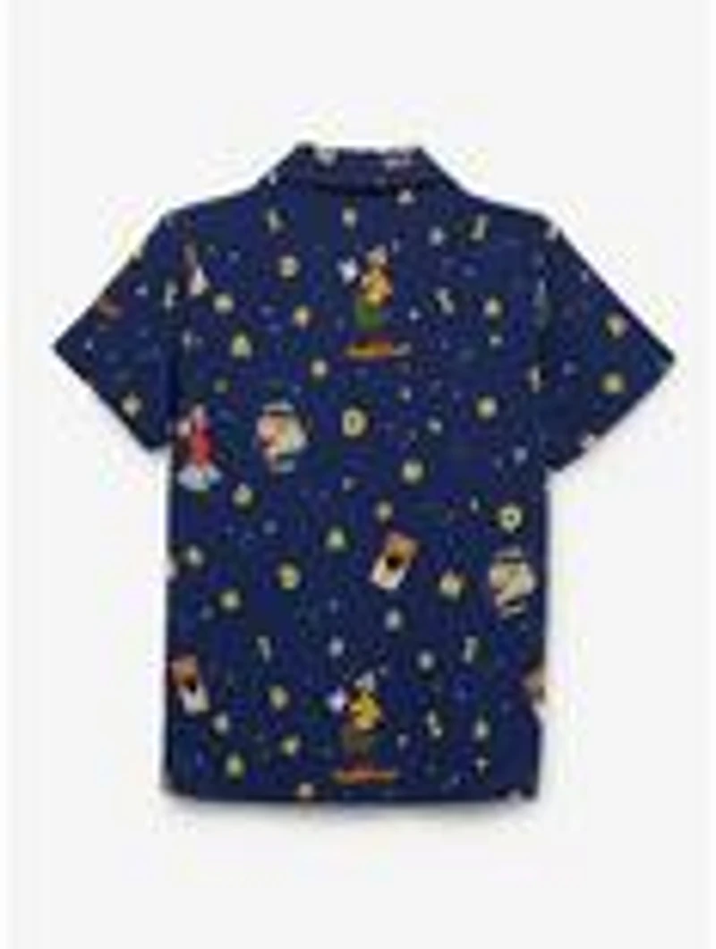 Disney A Goofy Moovie Alphabet Soup Allover Print Toddler Woven Button-Up - BoxLunch Exclusive
