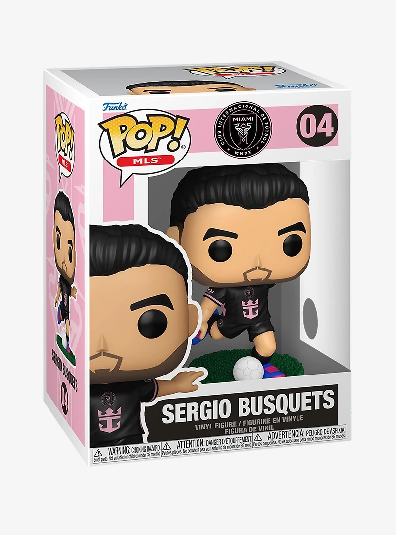 Funko Pop! MLS Inter Miami CF Sergio Busquets Vinyl Figure
