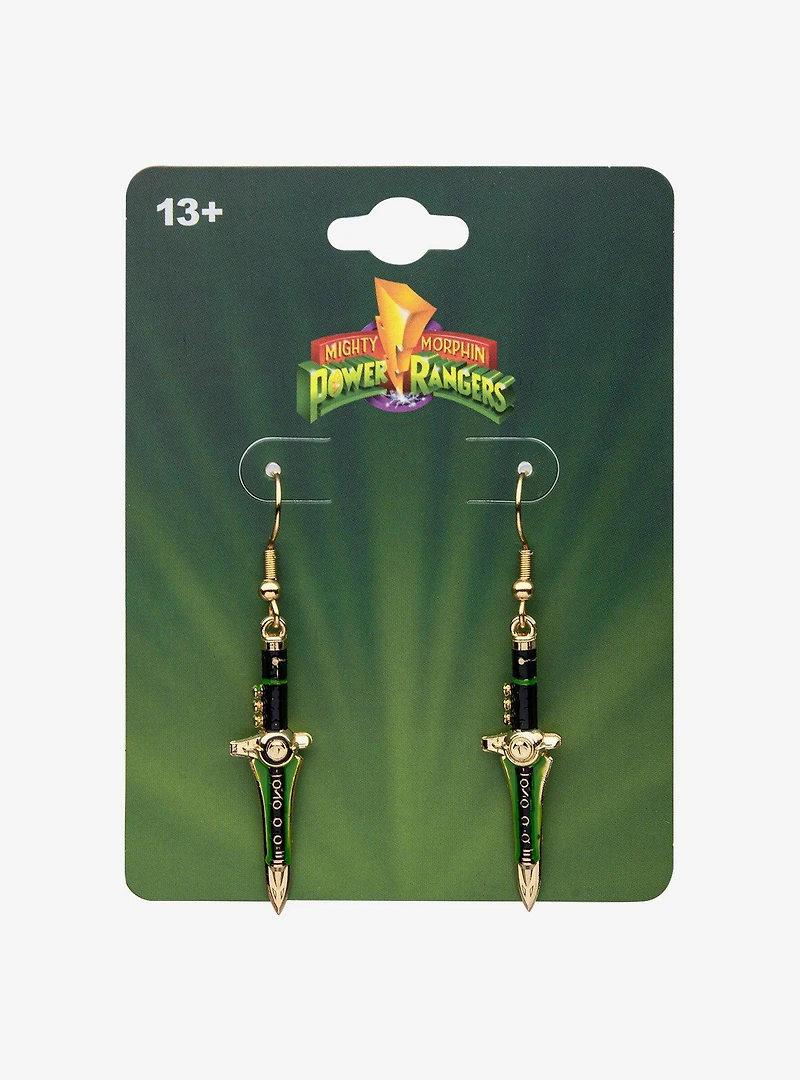 Mighty Morphin Power Rangers Dragon Sword Drop Earrings