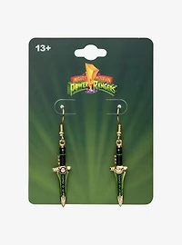 Mighty Morphin Power Rangers Dragon Sword Drop Earrings