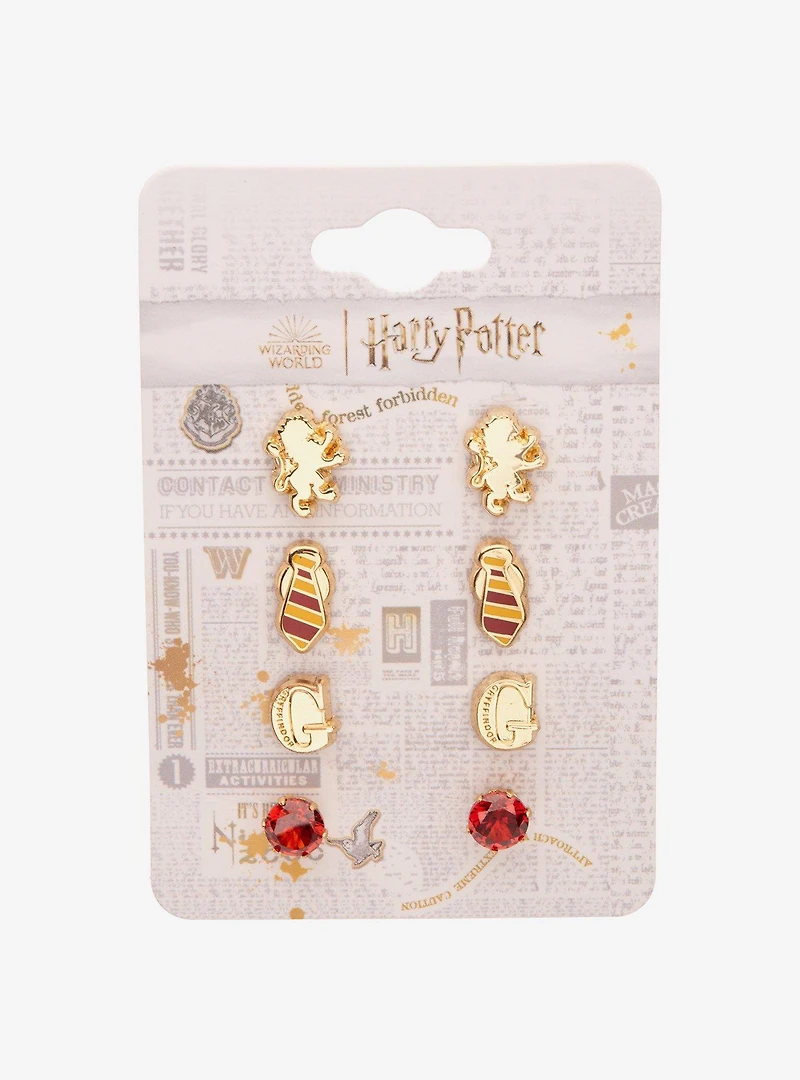 Harry Potter Gryffindor Stud Earring Set
