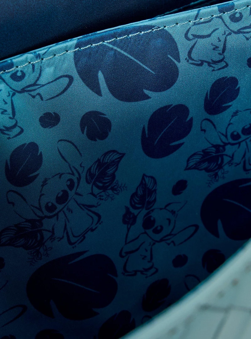 Loungefly Disney Lilo & Stitch Floral Embroidered Crossbody Bag