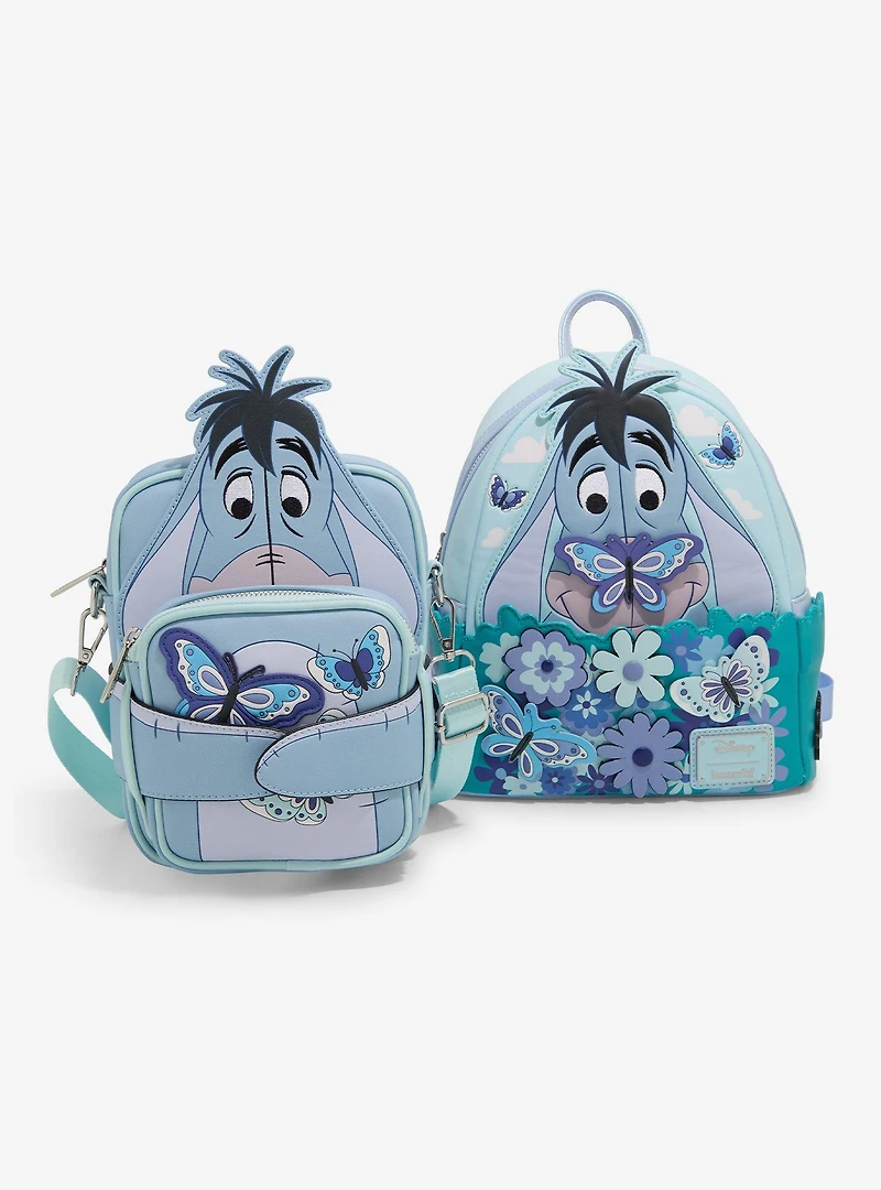 Loungefly Disney Winnie the Pooh Eeyore Butterfly Figural Crossbody Bag