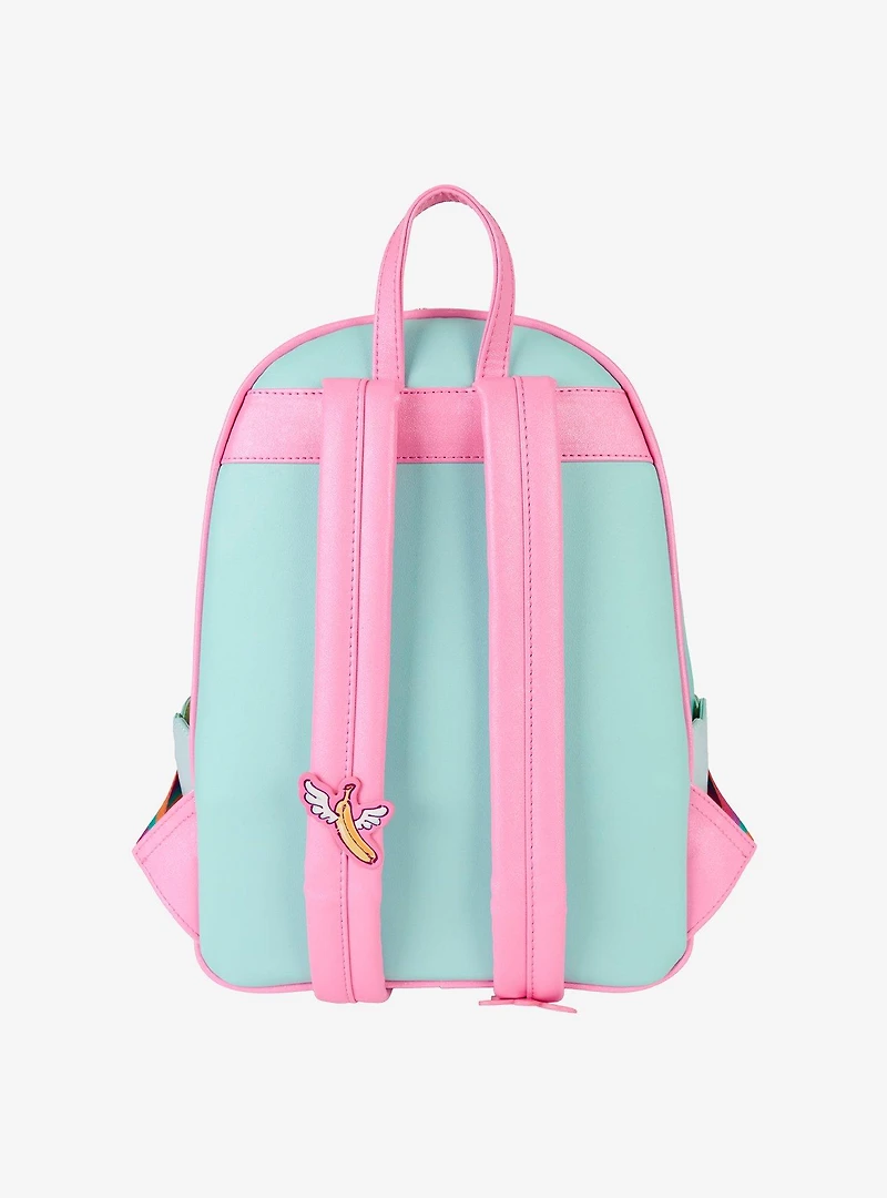 Loungefly Minions Fluffy Unicorn Rainbow Mini Backpack