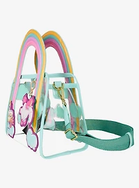 Loungefly Minions Fluffy Unicorn Rainbow Clear Crossbody Bag