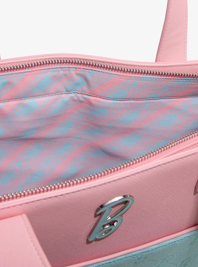 Loungefly Barbie Pastel Color Block Convertible Tote Bag