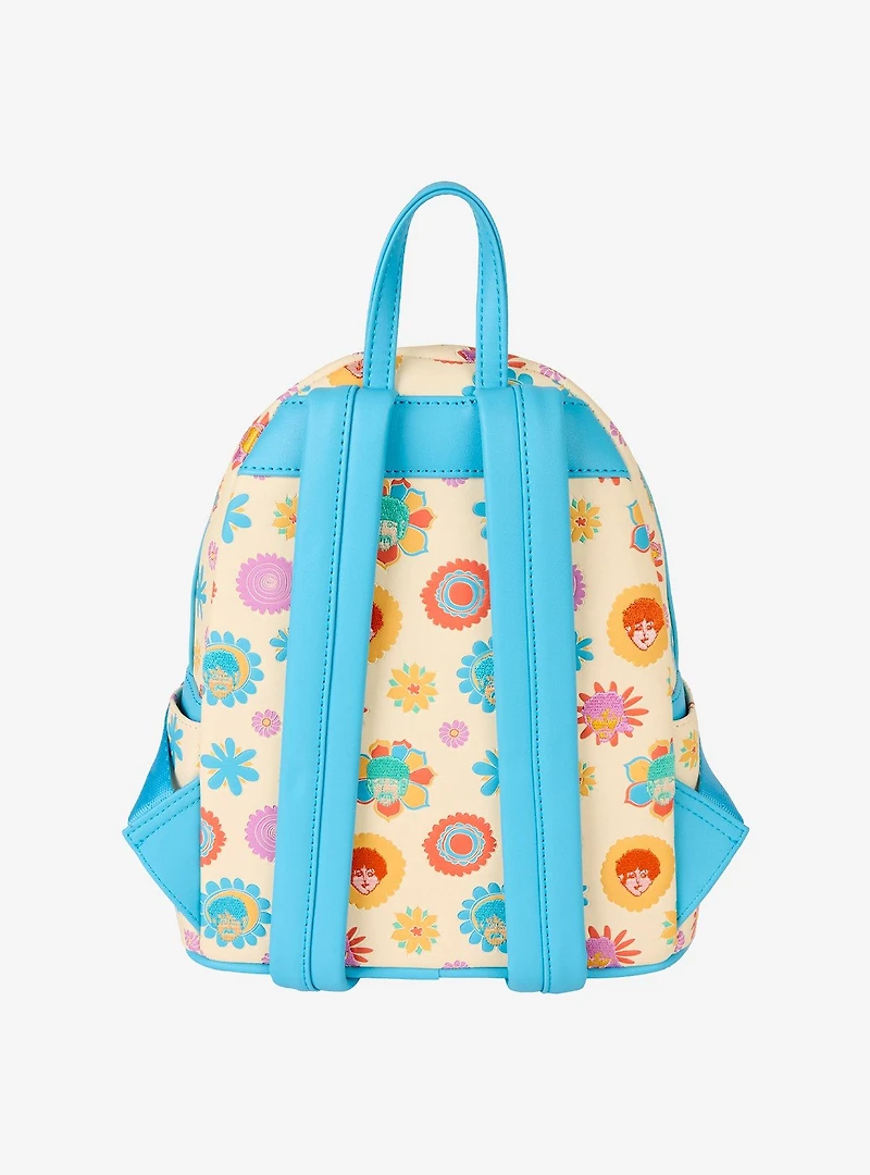 Loungefly The Beatles All You Need Is Love Floral Mini Backpack