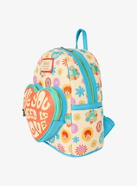 Loungefly The Beatles All You Need Is Love Floral Mini Backpack
