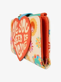 Loungefly The Beatles All You Need Is Love Floral Wallet