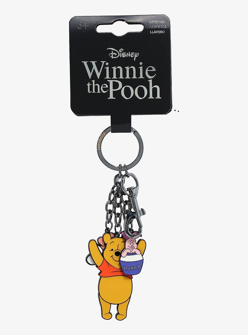 Loungefly Disney Winnie the Pooh Piglet & Pooh Bear Multi Charm Keycharm