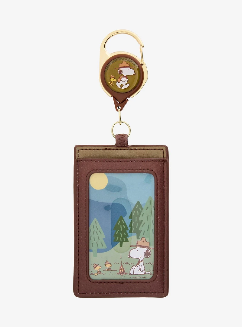 Peanuts Snoopy Beagle Scout Patches Retractable Lanyard