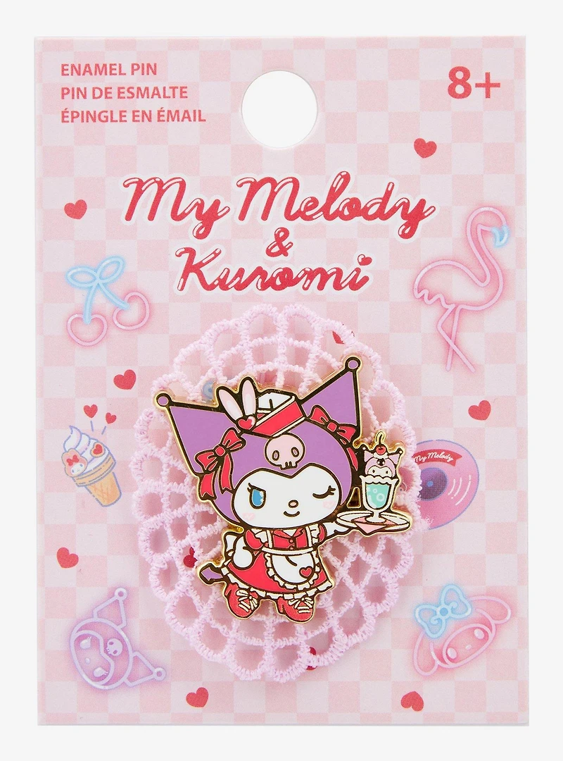 Sanrio Kuromi Diner Lace Enamel Pin — BoxLunch Exclusive