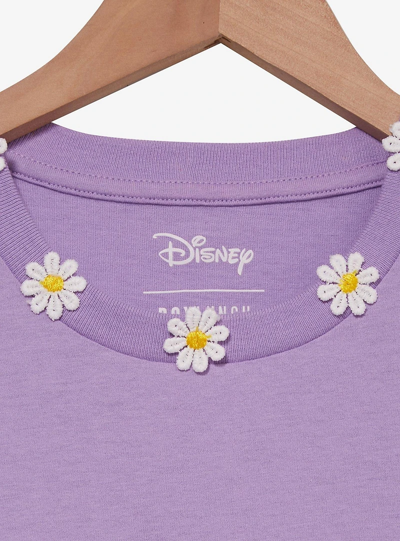 Disney Minnie Mouse & Daisy Duck Floral Women's Plus Cropped T-Shirt - BoxLunch Exclusive