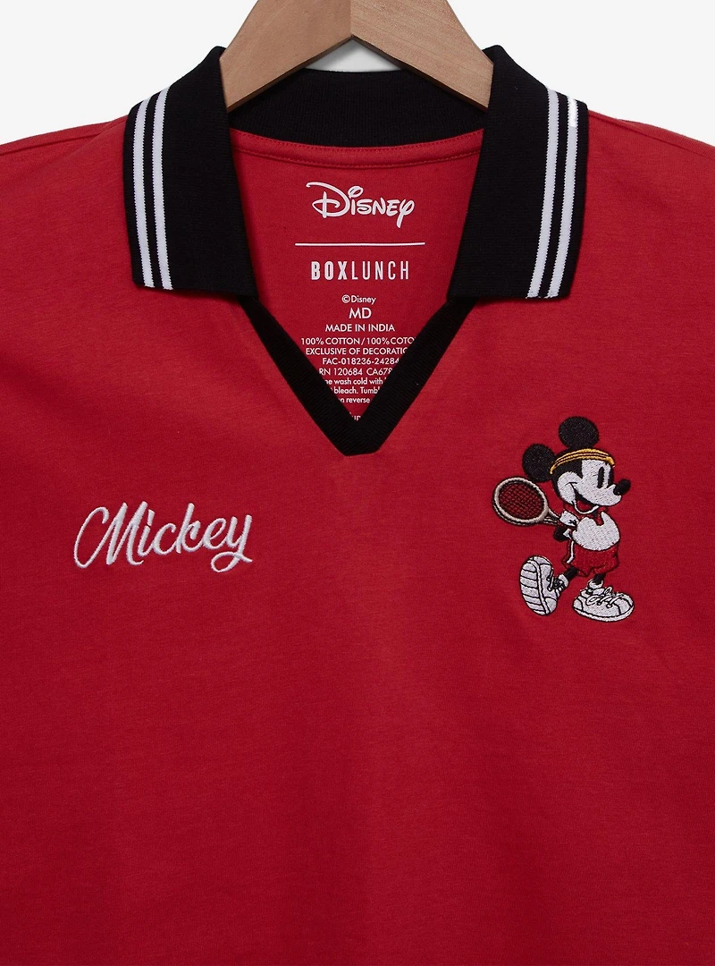 Disney Mickey Mouse Tennis Women's Cropped Polo T-Shirt - BoxLunch Exclusive