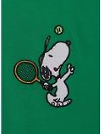 Peanuts Snoopy Tennis Women's Cropped Polo — BoxLunch Exclusive