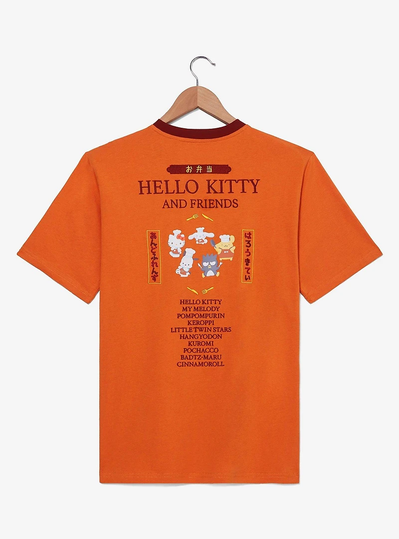 Sanrio Hello Kitty & Friends Bento Box Foods Ringer T-Shirt - BoxLunch Exclusive