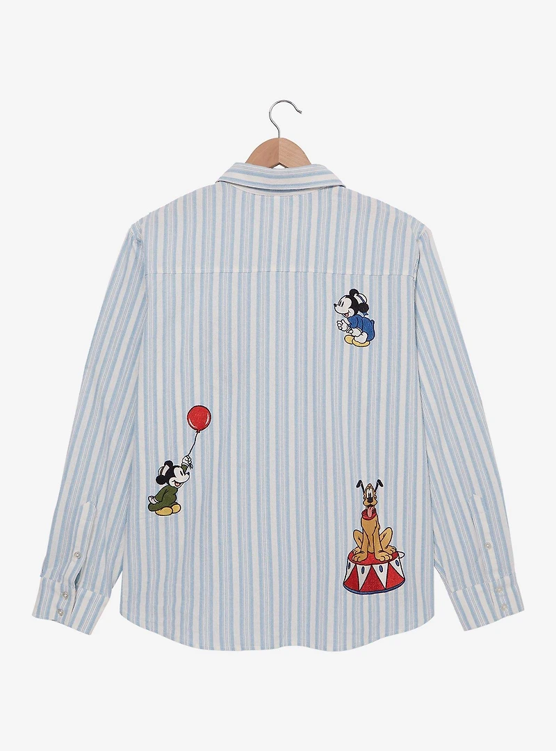 Disney Mickey and Friends Fair Women's Plus Long Sleeve Button-Up