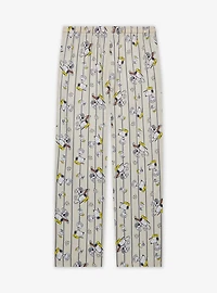 Peanuts Snoopy Baseball Striped Allover Print Sleep Pants — BoxLunch Exclusive