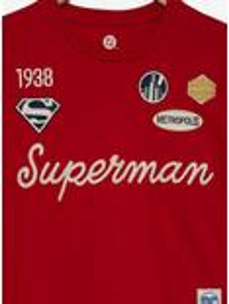 DC Comics Superman Patches Women's Cropped T-Shirt - BoxLunch Exclusive