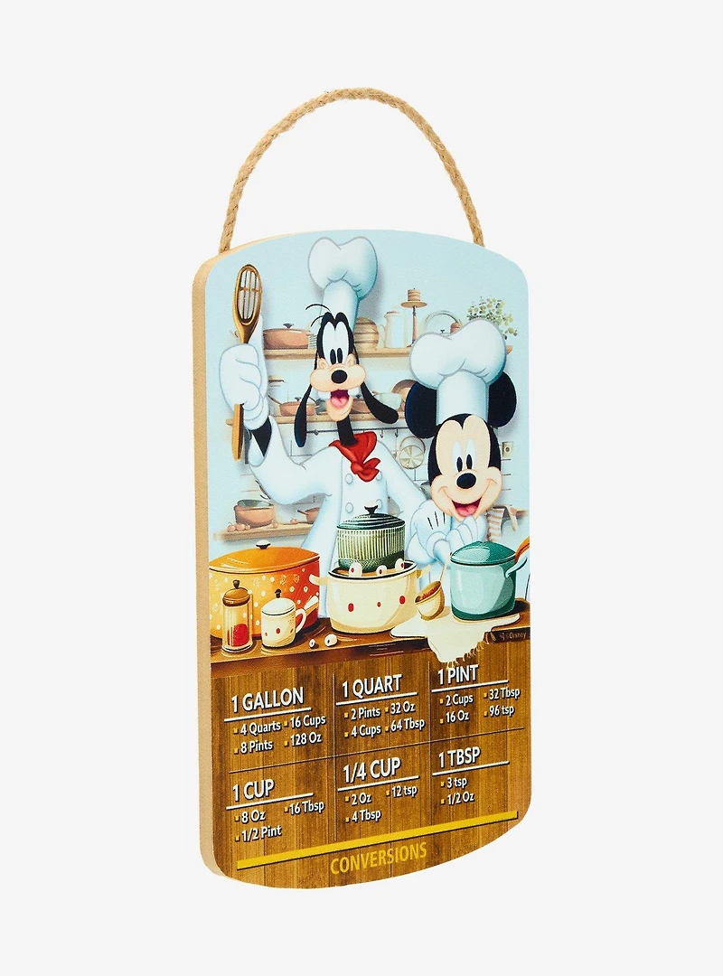 Disney Mickey & Goofy Chefs Kitchen Conversions Wall Sign - BoxLunch Exclusive