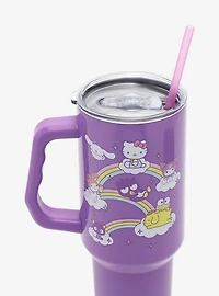 Sanrio Hello Kitty and Friends Rainbow Straw Tumbler with Handle