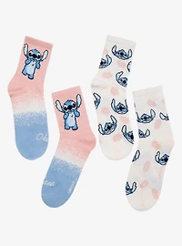 Disney Lilo & Stitch Pastel Stitch Allover Print Crew Sock Set