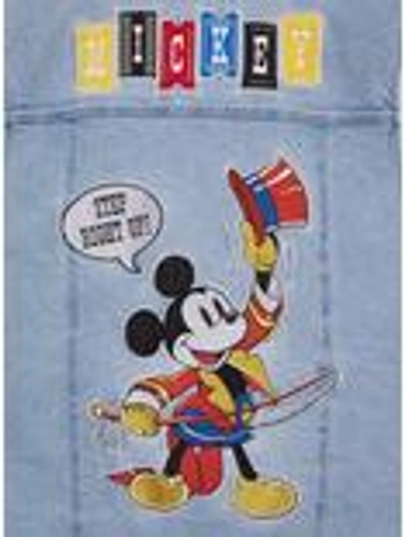 Disney Mickey Mouse Carnival Patches Denim Vest - BoxLunch Exclusive