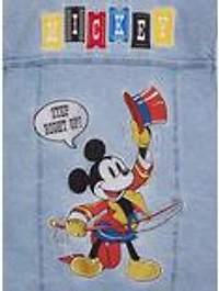 Disney Mickey Mouse Carnival Patches Denim Vest - BoxLunch Exclusive