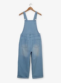 Disney Mickey Mouse Carnival Icons Women's Striped Overalls