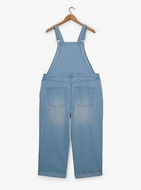 Disney Mickey Mouse Carnival Icons Women's Plus Striped Overalls