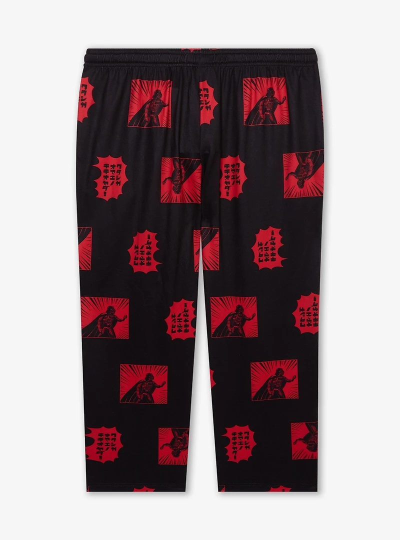 Star Wars Darth Vader Comic Panels Allover Print Women's Plus Sleep Pants - BoxLunch Exclusive