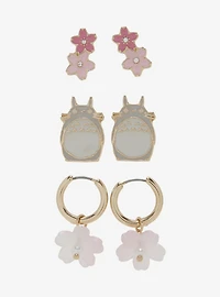 Studio Ghibli® My Neighbor Totoro Cherry Blossom Earring Set - BoxLunch Exclusive