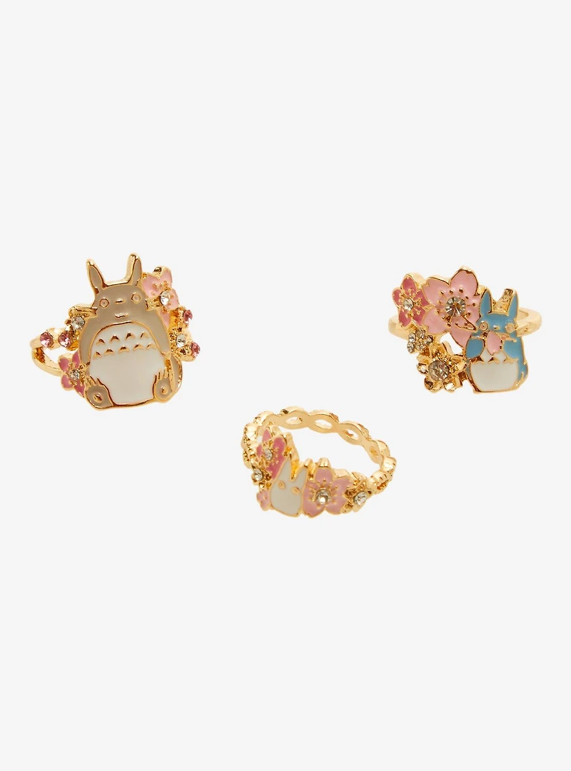 Studio Ghibli® My Neighbor Totoro Cherry Blossom Totoro Ring Set — BoxLunch Exclusive