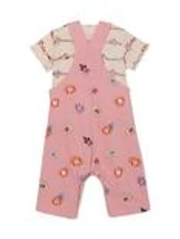 Disney Minnie & Daisy Floral Infant Overalls T-Shirt Set - BoxLunch Exclusive