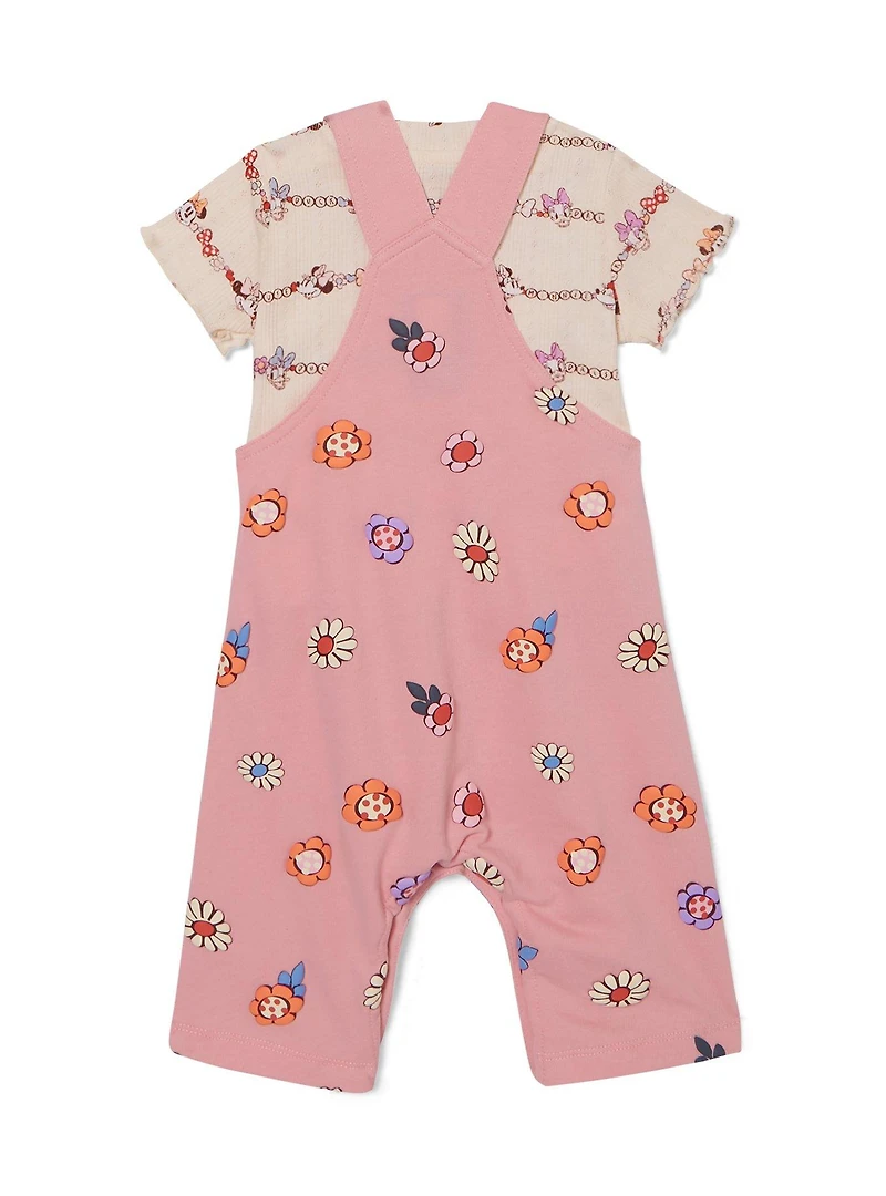 Disney Minnie & Daisy Floral Infant Overalls T-Shirt Set - BoxLunch Exclusive