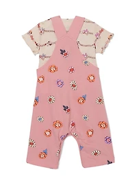 Disney Minnie & Daisy Floral Infant Overalls T-Shirt Set - BoxLunch Exclusive