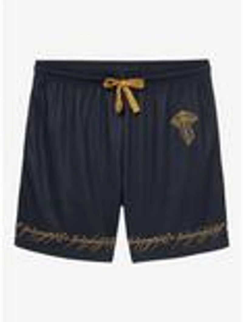 the Lord of Rings Leaf Lorien Embroidered Mesh Shorts - BoxLunch Exclusive