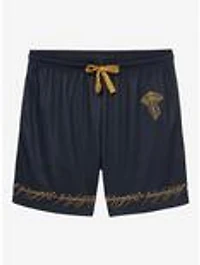the Lord of Rings Leaf Lorien Embroidered Mesh Shorts - BoxLunch Exclusive