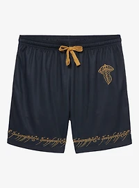the Lord of Rings Leaf Lorien Embroidered Mesh Shorts - BoxLunch Exclusive