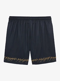 the Lord of Rings Leaf Lorien Embroidered Mesh Shorts - BoxLunch Exclusive